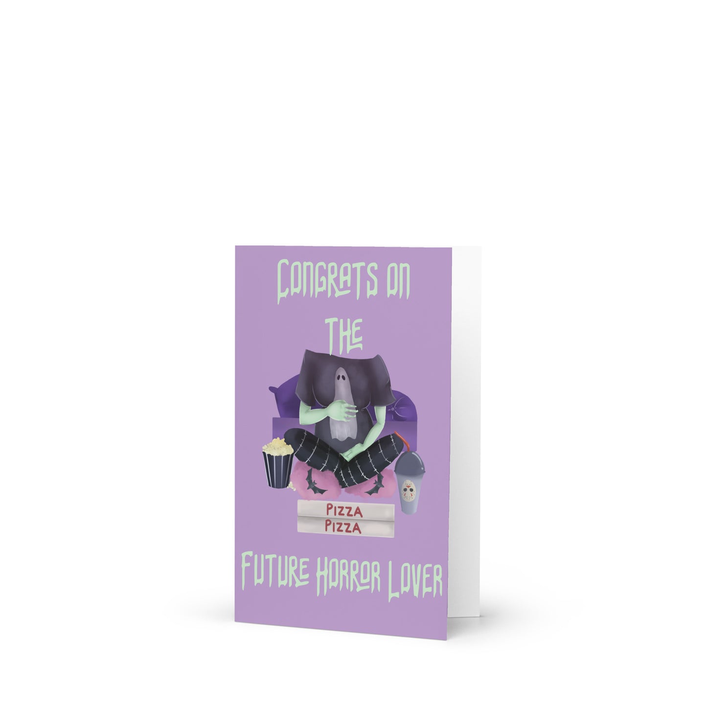 Future Horror Love - Congrats Expecting Greeting card
