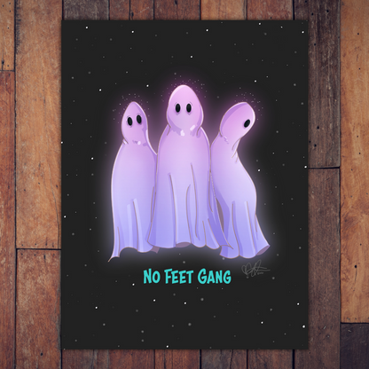 No Feet Gang Ghost Art Print